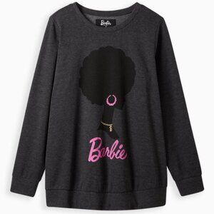 Torrid Crew Sweatshirt - Cozy Fleece Barbie Grey